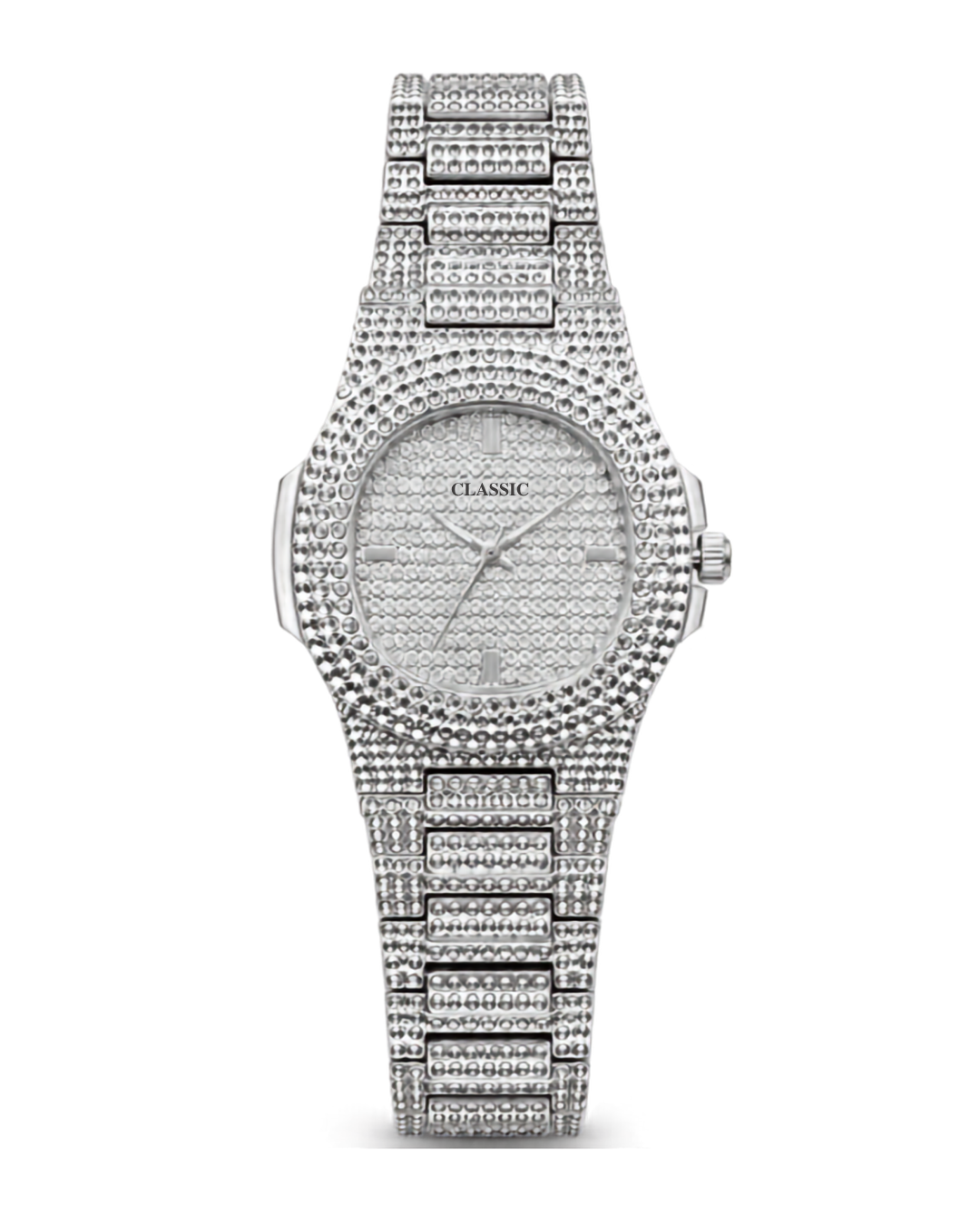 Luxury Rose Gold Stainless Steel Men's Watch with Textured Chain Strap & Fold Clasp | Water Resistant Quartz Wrist Watch