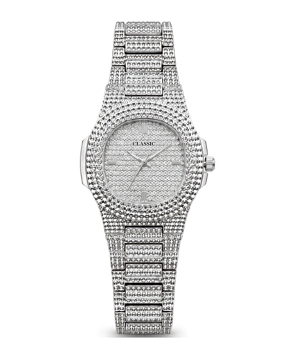 Luxury Rose Gold Stainless Steel Men's Watch with Textured Chain Strap & Fold Clasp | Water Resistant Quartz Wrist Watch