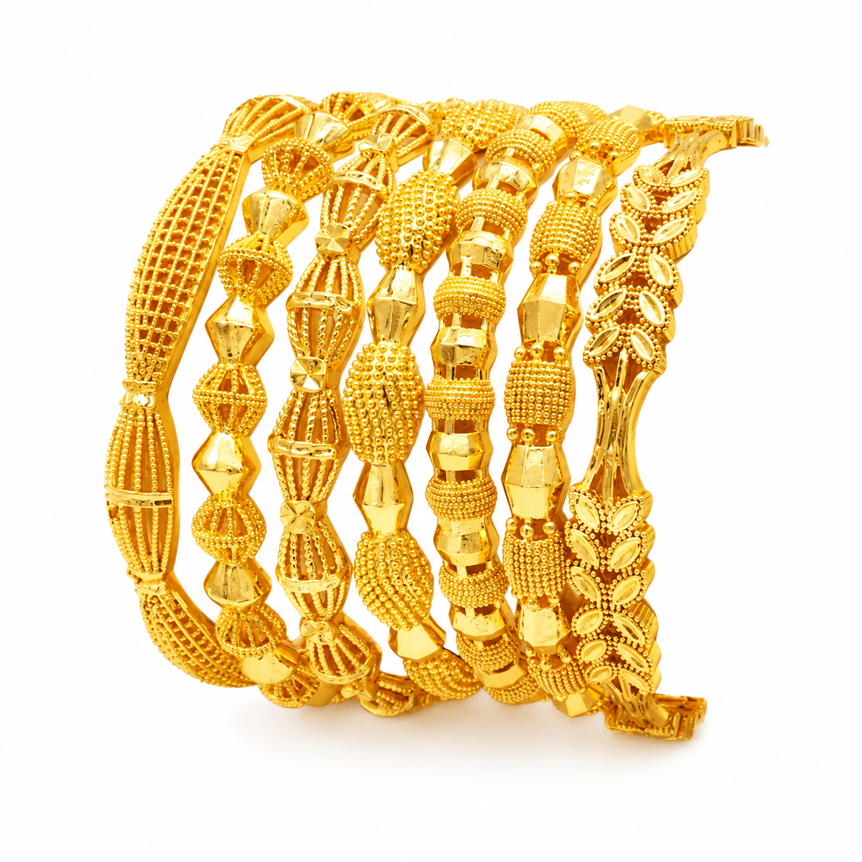 Premium Quality Golden Kara Bangles for WomenPremium Quality Golden Kara Bangles for Women