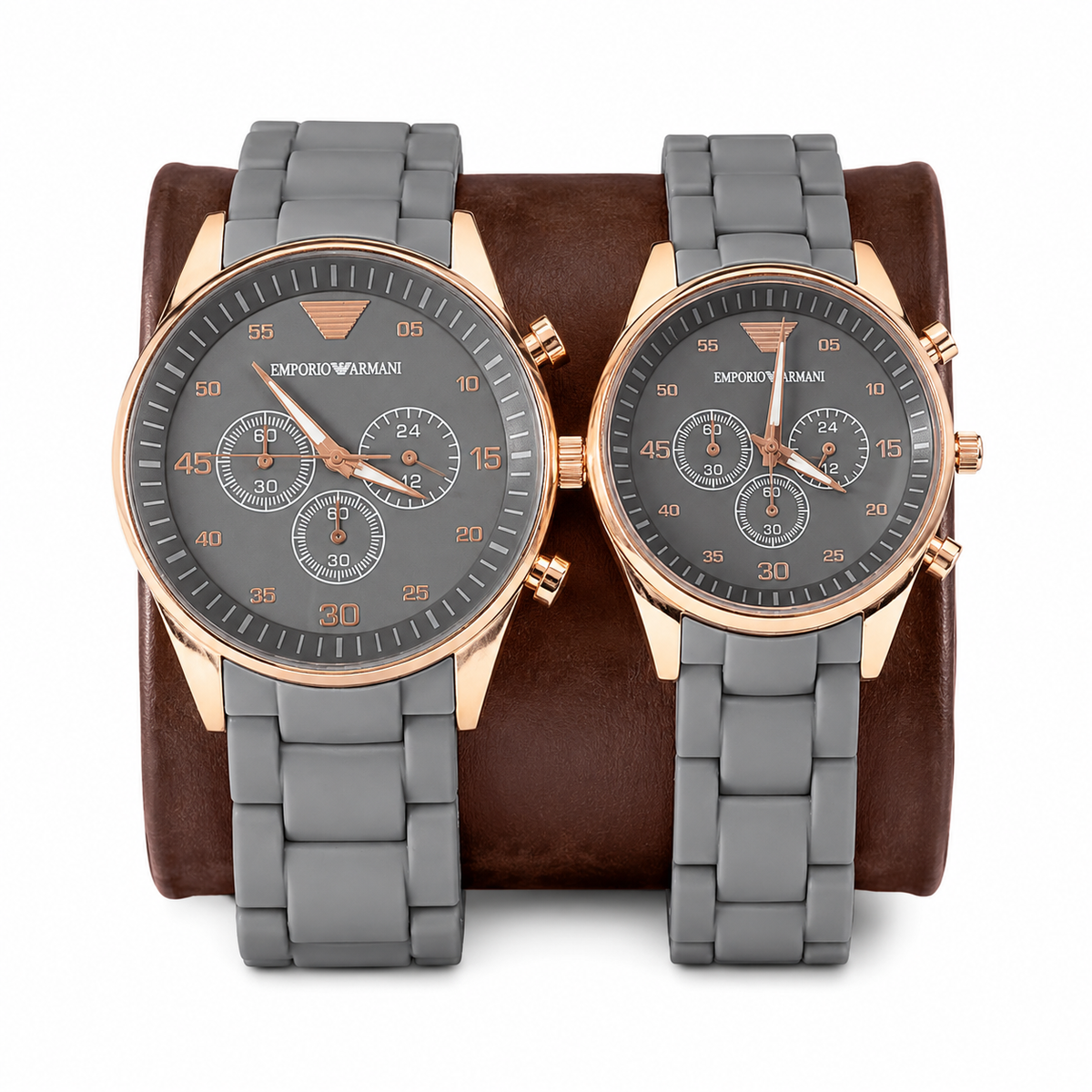 Unisex Quartz Couple Watch Set – Matching Round Dial Water-Resistant Analog Watches for Men & Women