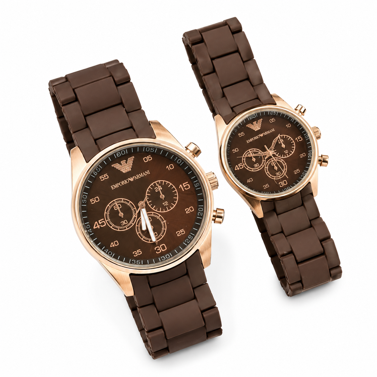Unisex Quartz Couple Watch Set – Matching Round Dial Water-Resistant Analog Watches for Men & Women