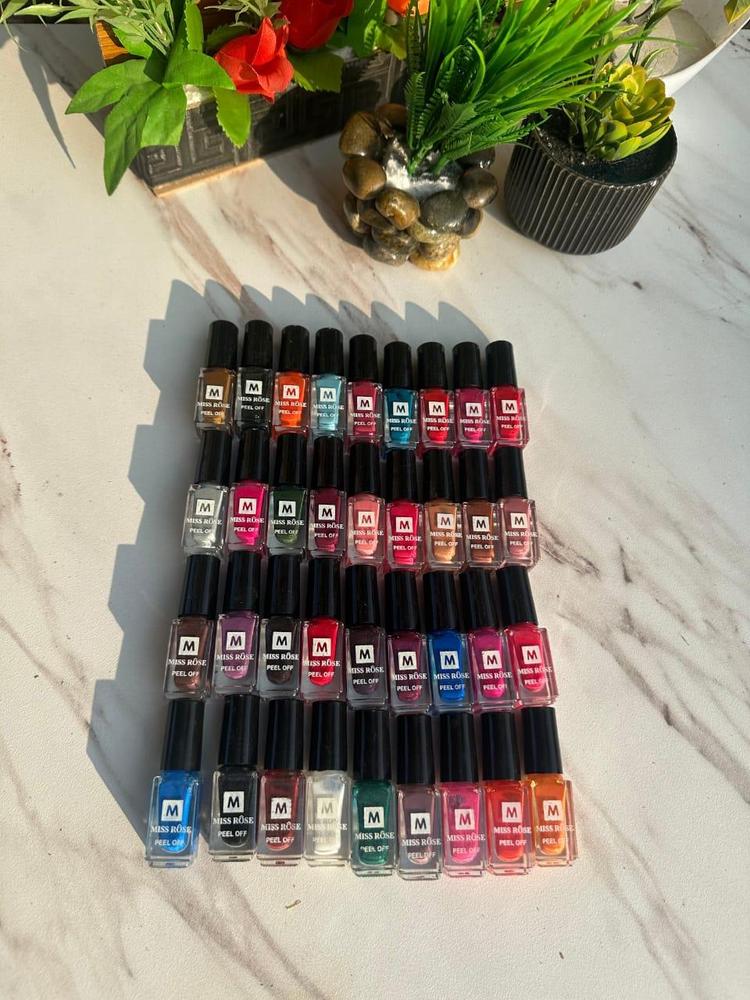 6-Piece Peel-Off Nail Polish Set | Quick Dry, Chip-Resistant, Easy Peel-Off | Multicolor
