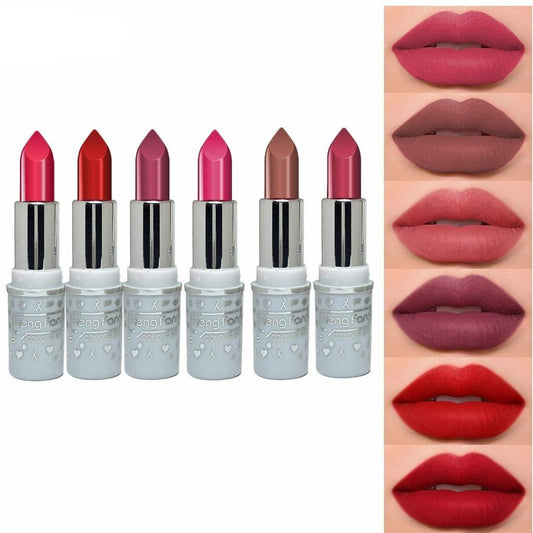 Matte Lipstick Pack of 6 Vibrant Shades