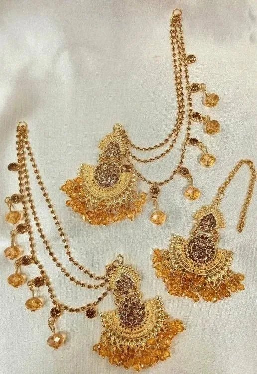 Golden Multicolor Jhumkas for Weddings & Festivals