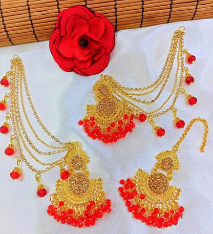 Golden Multicolor Jhumkas for Weddings & Festivals