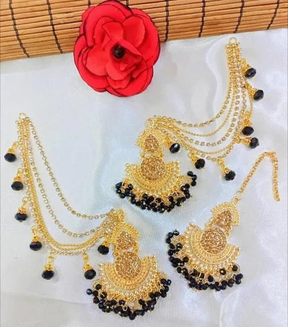 Golden Multicolor Jhumkas for Weddings & Festivals